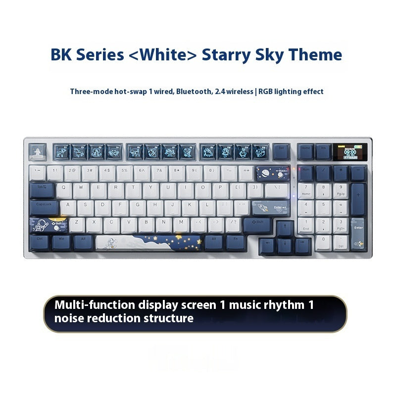 Trådlös mechanical keyboard three mode bluetooth