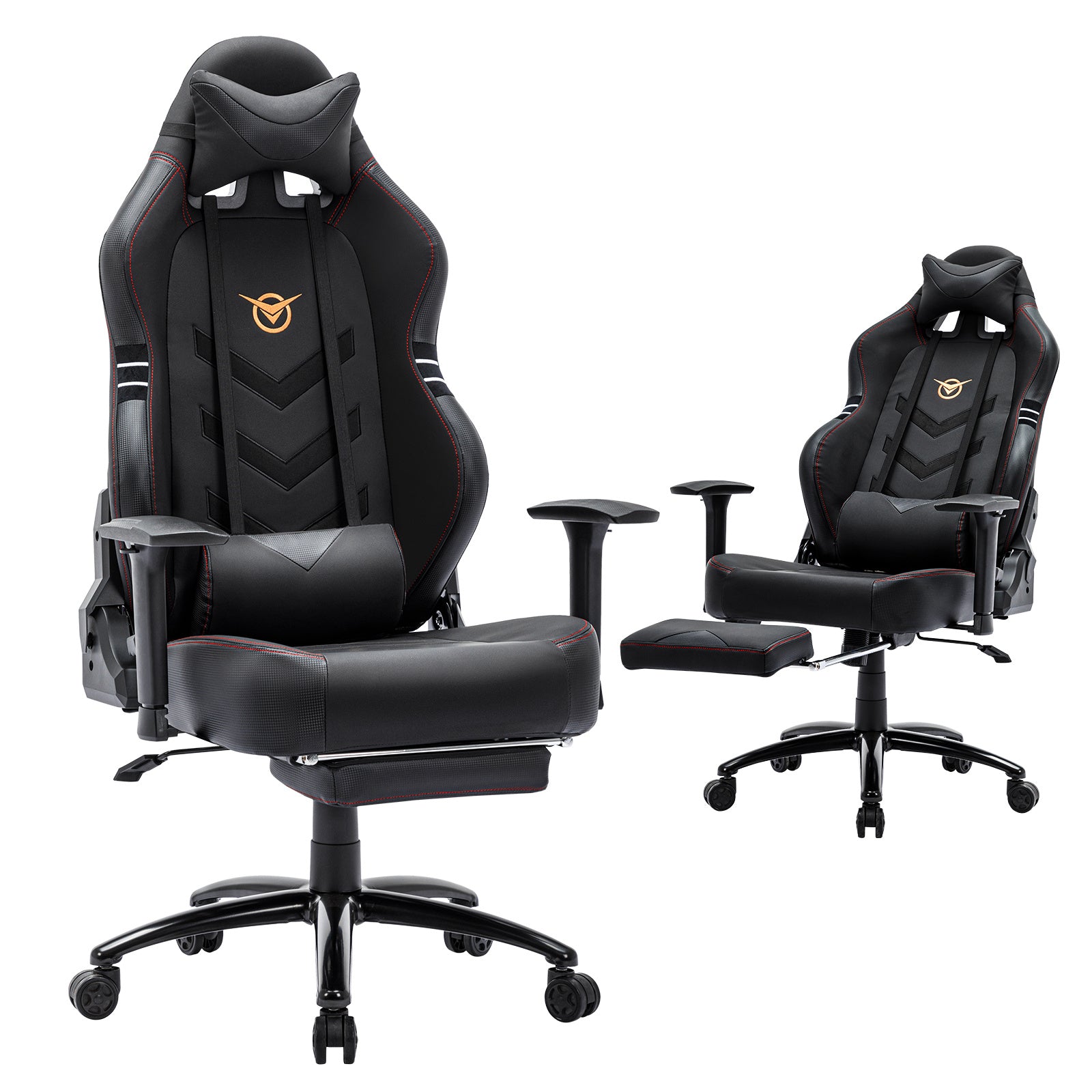 Tall gaming chair 350lbs racing computer gaming chair