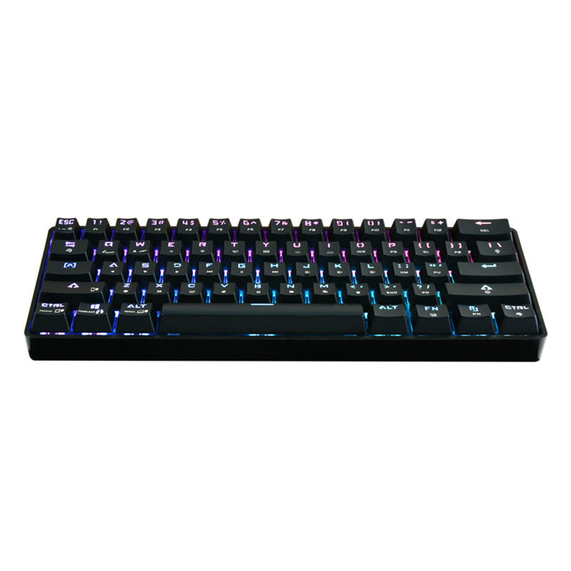 Trådlös bluetooth keyboard colorful pbt keycaps mechanical keyboard