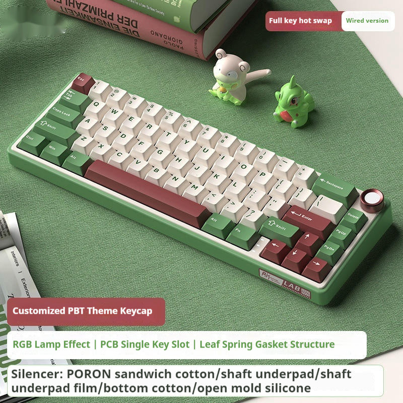 Mechanical keyboard rgb portable trådlös bluetooth