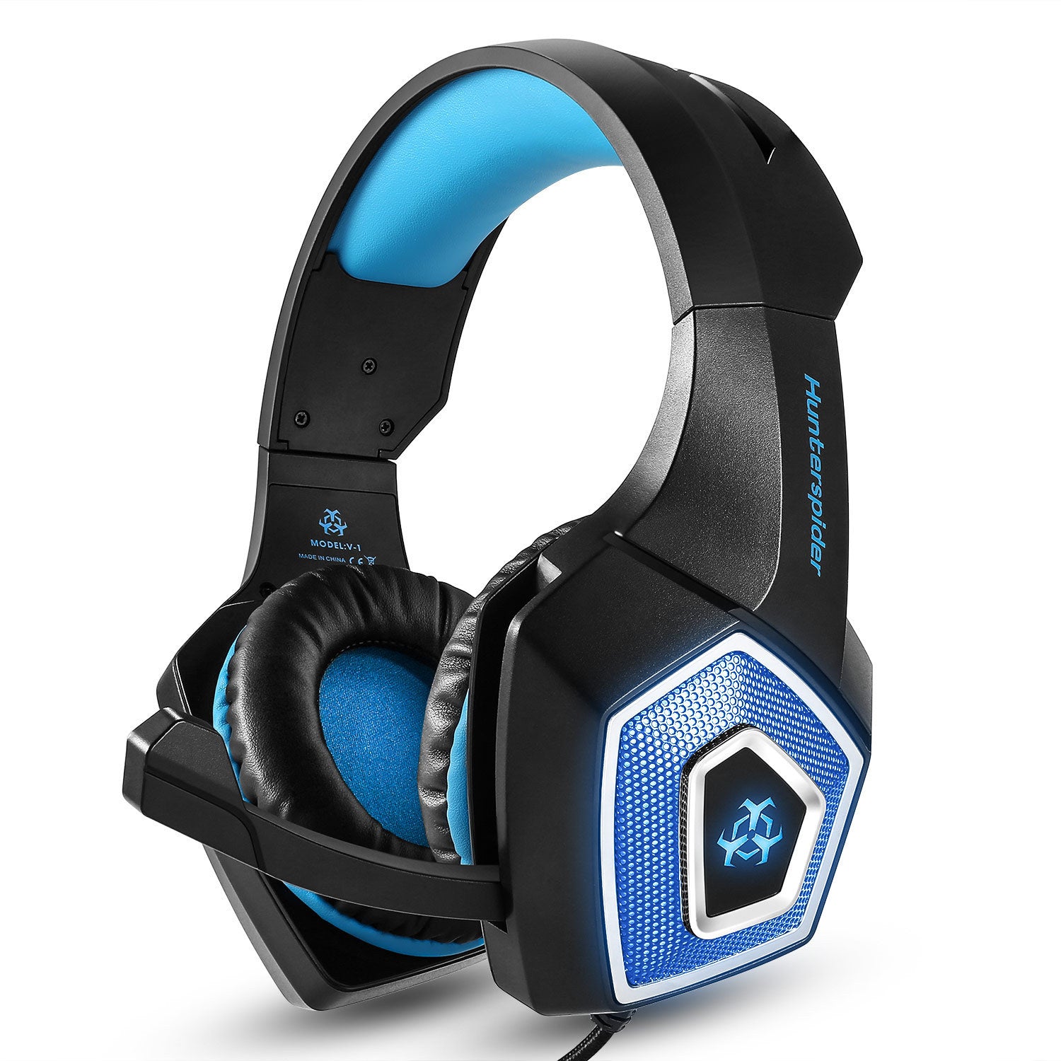 Gaming headset rgb lighted trådbunden headset