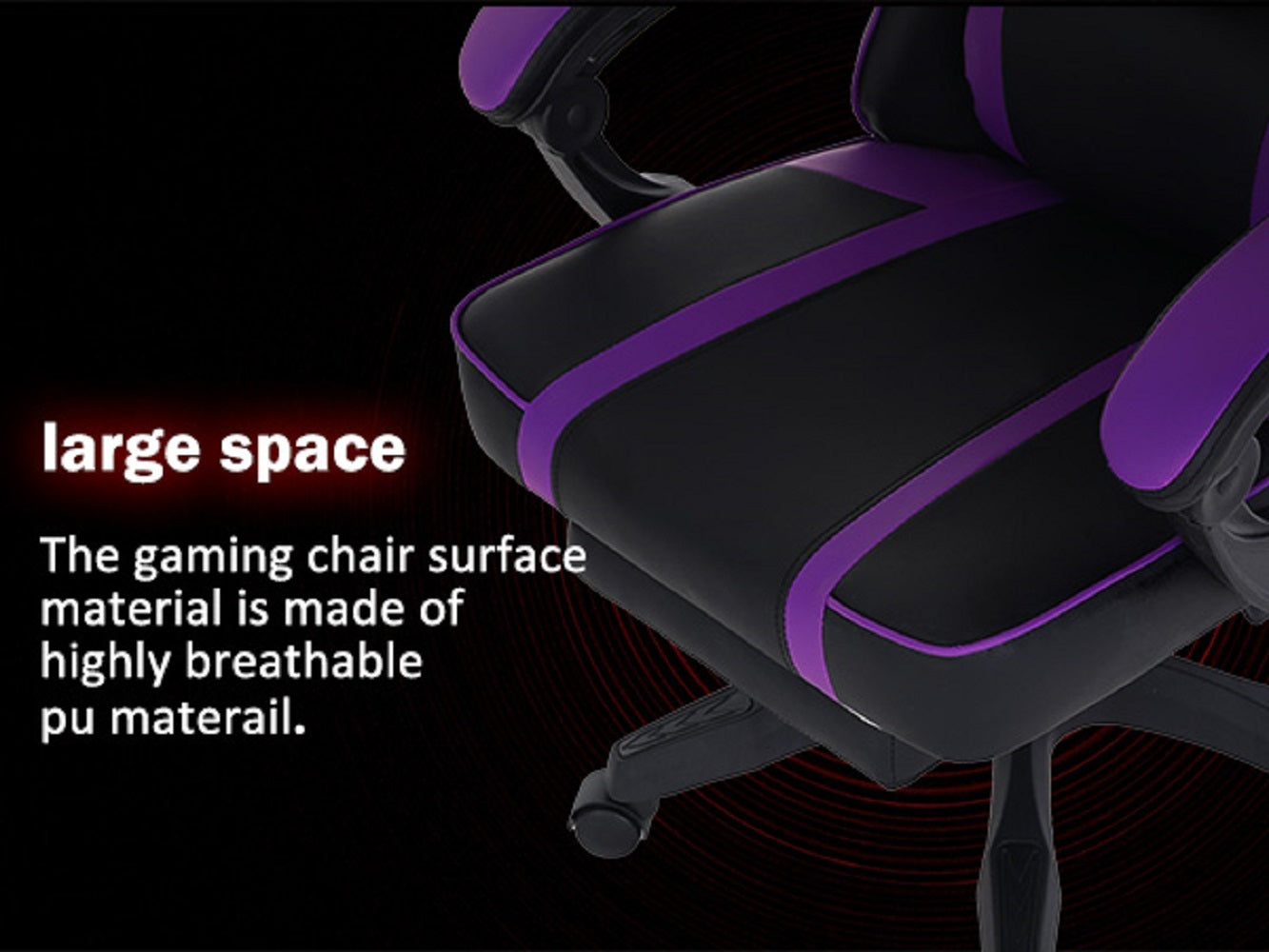 Ergonomic gaming chair för adults adjustable lumbar backrest office chair