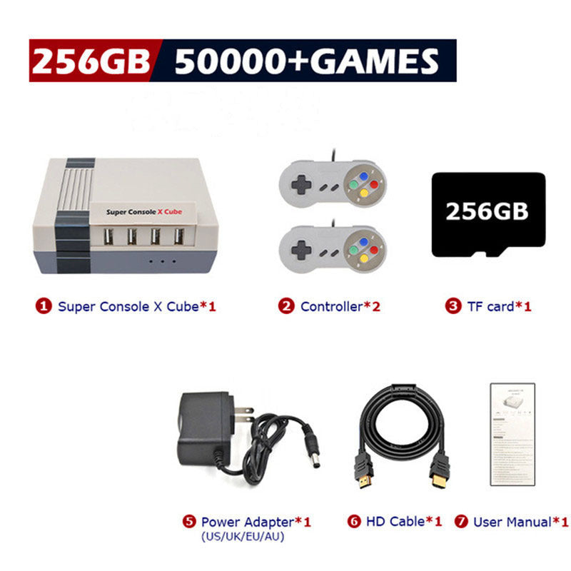Retro console super console classic red and white machine