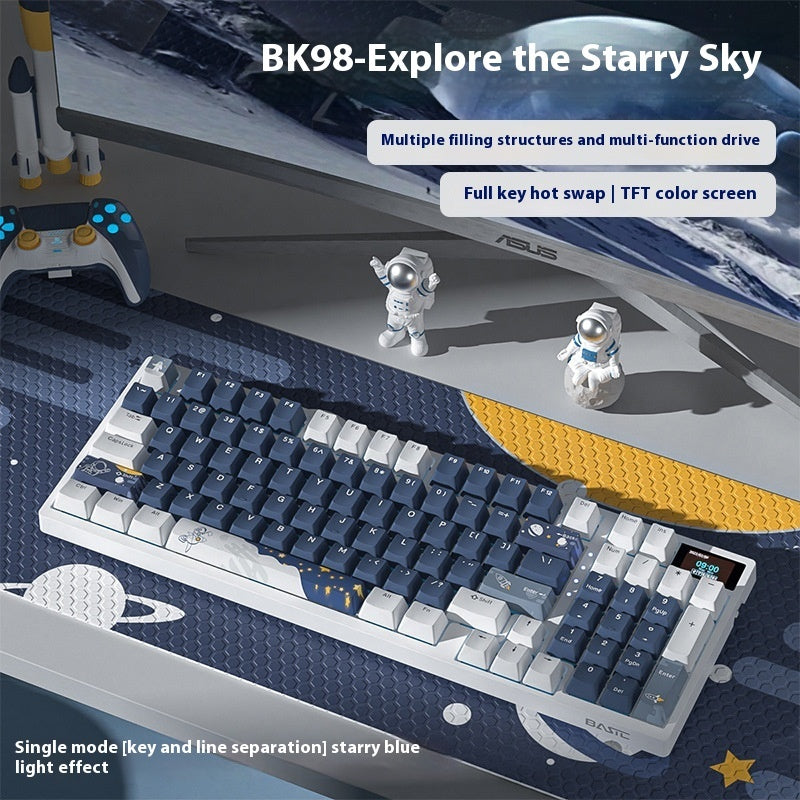 Trådlös mechanical keyboard three mode bluetooth