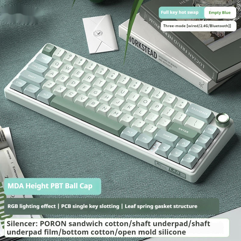 Mechanical keyboard rgb portable trådlös bluetooth