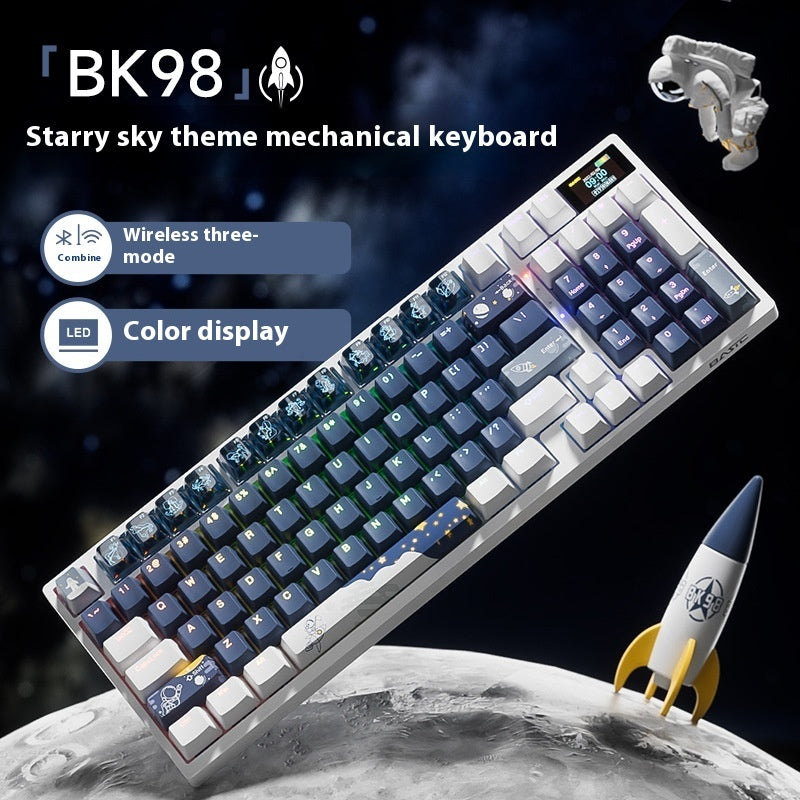 Trådlös Mechanical Keyboard Three-mode Bluetooth