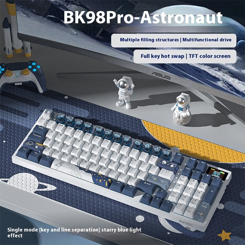 Trådlös mechanical keyboard three mode bluetooth