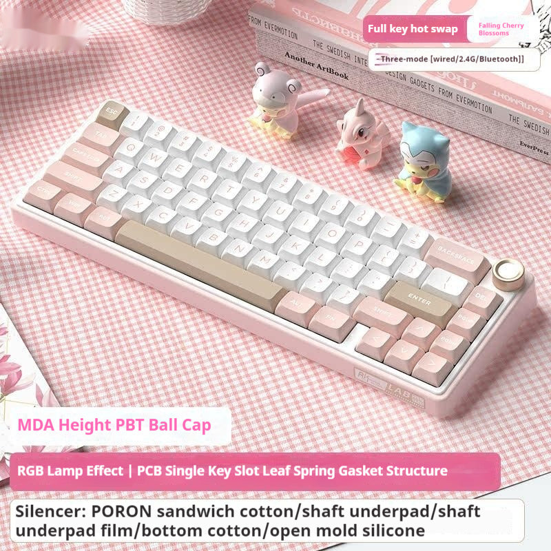 Mechanical keyboard rgb portable trådlös bluetooth