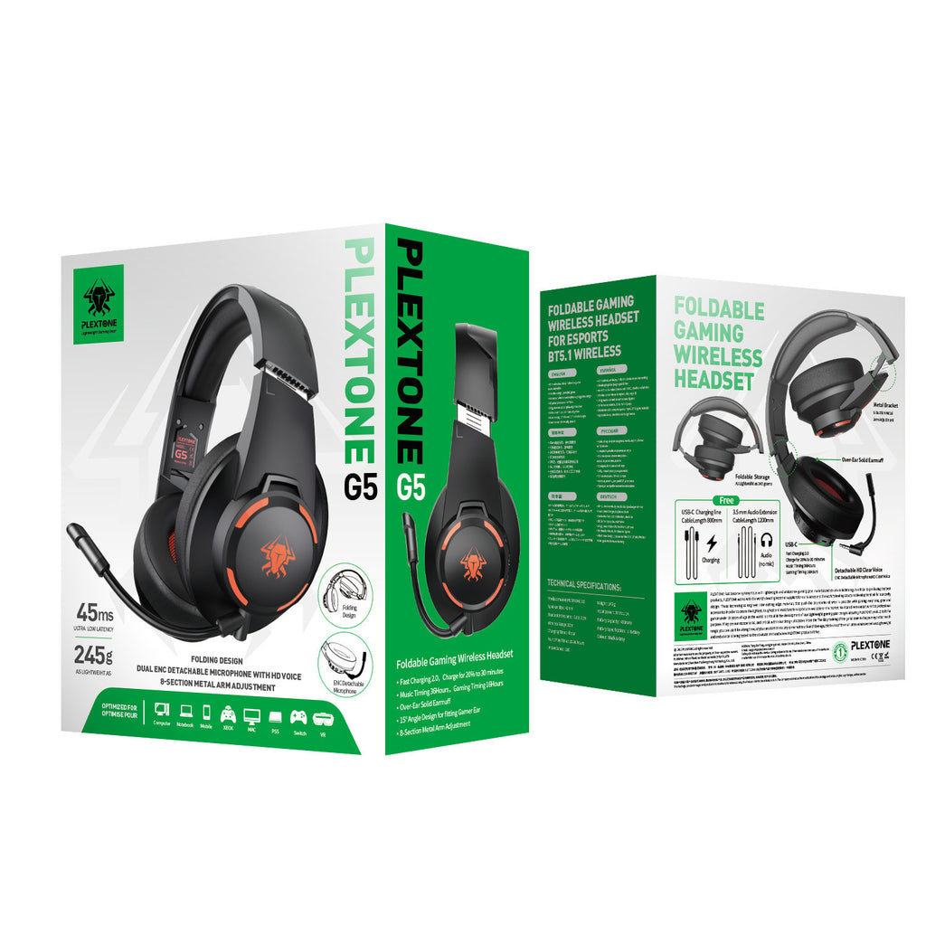 Trådlös bluetooth subwoofer sports gaming headset