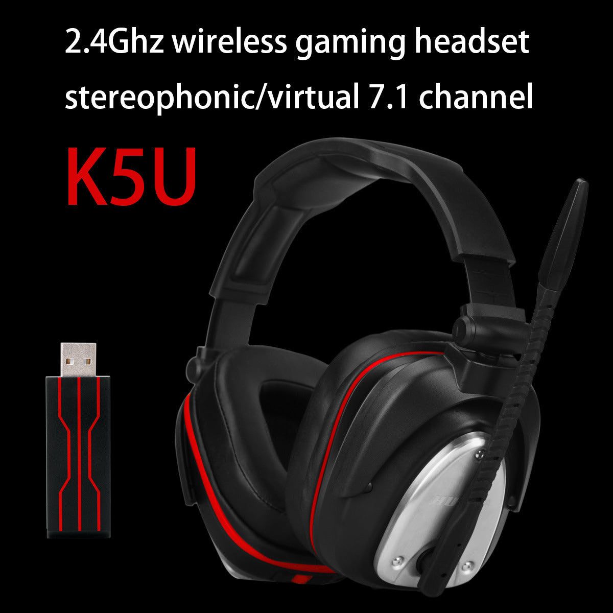 Huhd trådlös gaming headset