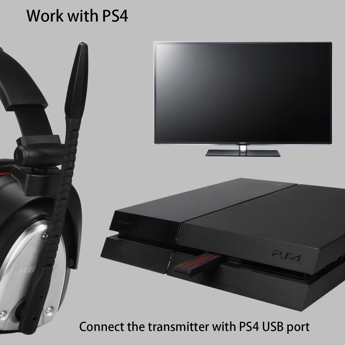 Huhd trådlös gaming headset