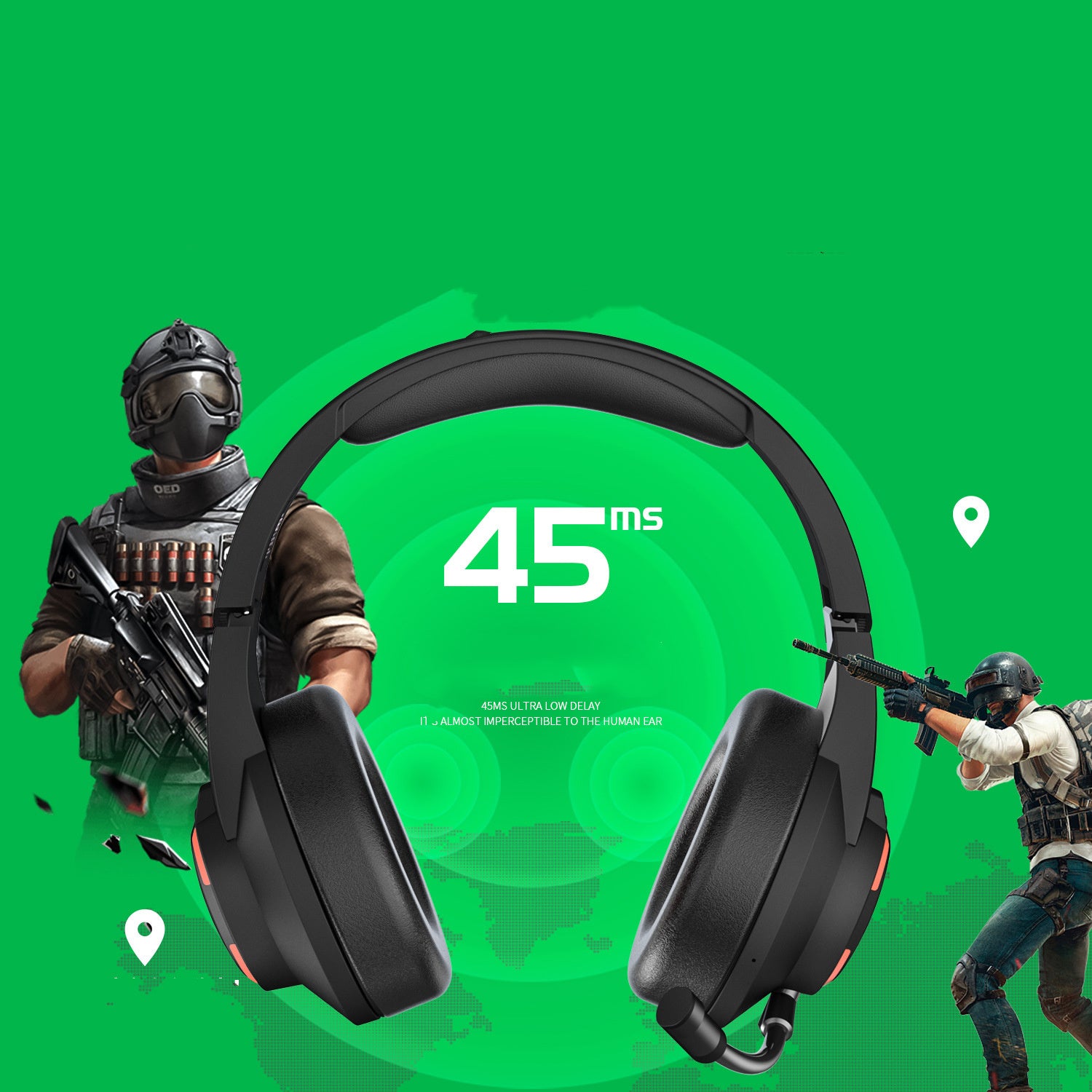 Trådlöst Bluetooth Gaming headset