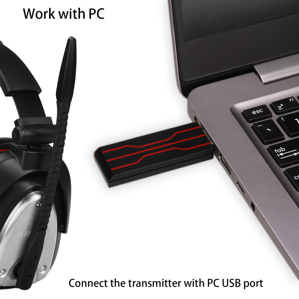 Huhd trådlös gaming headset