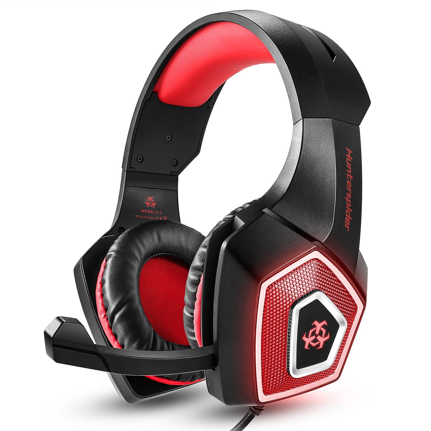 Gaming headset rgb lighted trådbunden headset