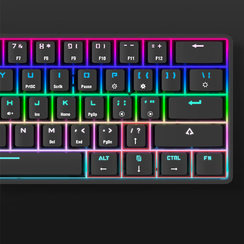 Trådlös bluetooth keyboard colorful pbt keycaps mechanical keyboard