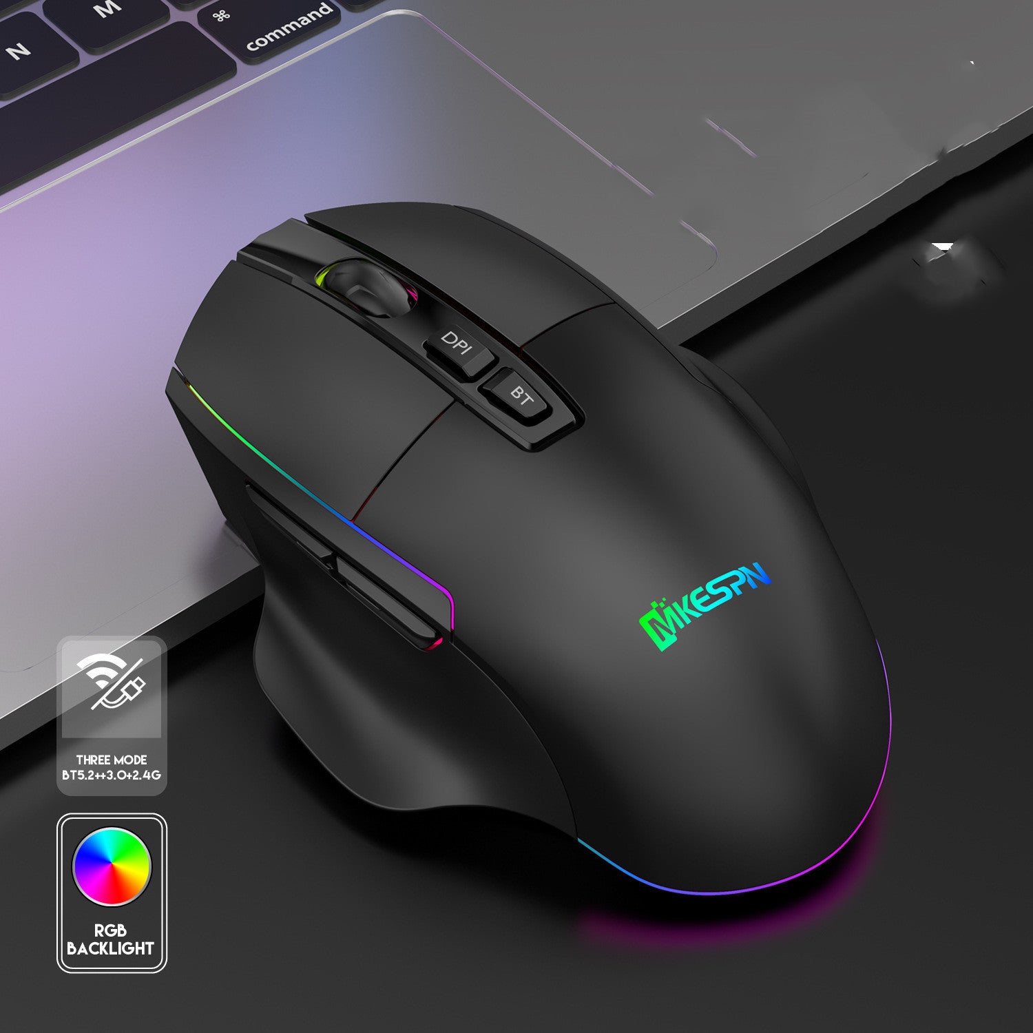Rechargeable trådlös rgb gaming mouse high value gaming mouse