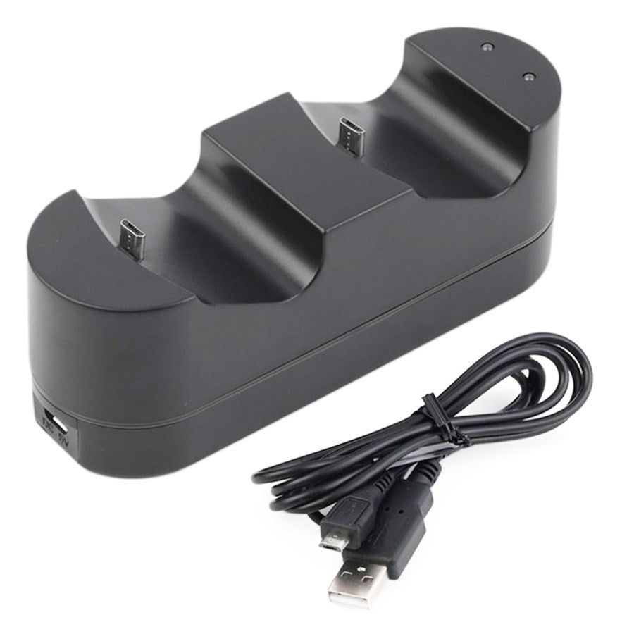 Playstation 4 charger kit dual usb laddning docka station ställ för PS4 handkontroll