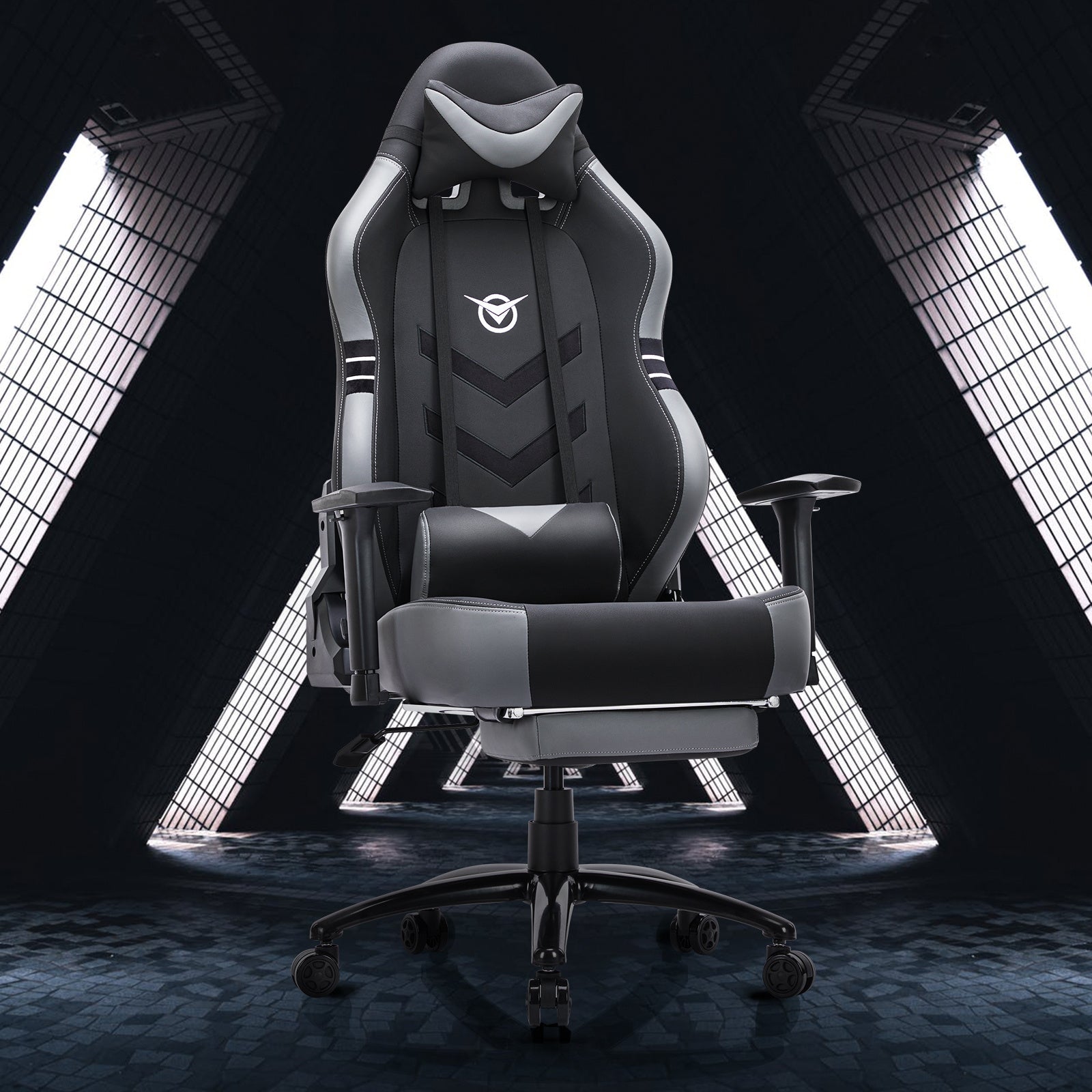 Tall gaming chair 350lbs racing computer gaming chair
