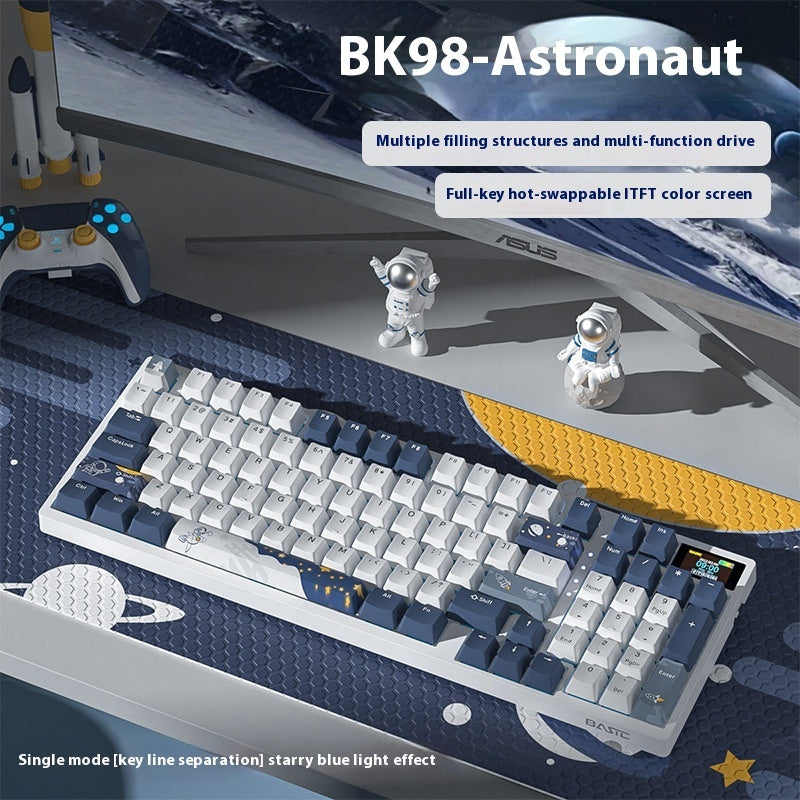 Trådlös mechanical keyboard three mode bluetooth